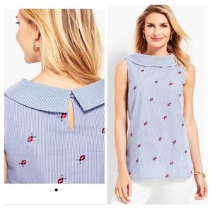 NWT Talbot's XL Ladybug Sleeveless Blouse Summer